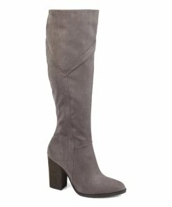 Journee Collection | Gray Wide-Calf Kyllie Boot - Women