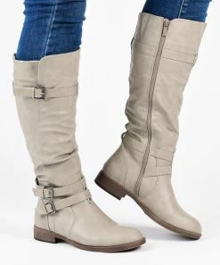 Journee Collection | Black Wide-Calf Bite Knee-High Boot - Women -High heel Store zu109753590 alt 2 tm1666797734