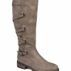 Journee Collection | Taupe Wide-Calf Carly Knee-High Boot - Women -High heel Store zu109754075 main tm1666797362