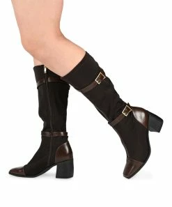 Journee Collection | Red Wide-Calf Strap-Accent Gaibree Boot - Women -High heel Store zu109754882 alt 3 tm1666721923