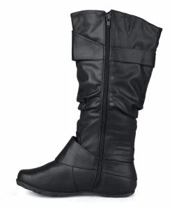 Journee Collection | Black Wide-Calf Paris Boot - Women -High heel Store zu109759375 alt 2 tm1666797362