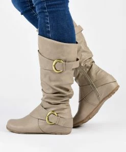 Journee Collection | Black Wide-Calf Paris Boot - Women -High heel Store zu109759375 alt 3 tm1666797362