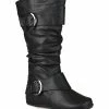Journee Collection | Black Wide-Calf Paris Boot - Women