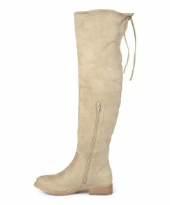 Journee Collection | Taupe Mount Over-The-Knee Boot - Women -High heel Store zu109759383 alt 2 tm1666797362