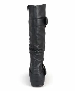Journee Collection | Black Extra Wide-Calf Paris Boot - Women -High heel Store zu109764874 alt 3 tm1666797362