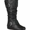 Journee Collection | Black Extra Wide-Calf Paris Boot - Women -High heel Store zu109764874 main tm1666797362