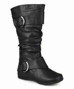 Journee Collection | Black Extra Wide-Calf Paris Boot - Women