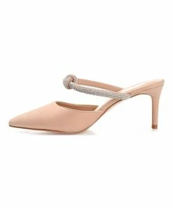 Journee Collection | Tan Rhinestone-Strap Pointed-Toe Lunna Pump - Women -High heel Store zu111132230 alt 3 tm1673469256