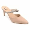 Journee Collection | Tan Rhinestone-Strap Pointed-Toe Lunna Pump - Women