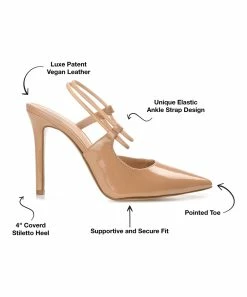 Journee Collection | Tan Pointed-Toe Gracelle Pump - Women -High heel Store zu111132232 alt 3 tm1673469256