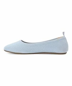 Journee Collection | Blue Jersie Knit Flat - Women 9 Journee Collection | Blue Jersie Knit Flat - Women -High heel Store zu111132236 alt 2 tm1669847892