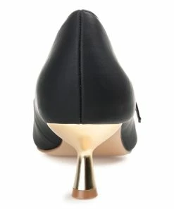 Journee Collection | Black Manza Kitten Heel Pump - Women -High heel Store zu111132238 alt 4 tm1669847892
