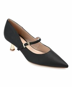 Journee Collection | Black Manza Kitten Heel Pump - Women