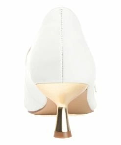 Journee Collection | White Manza Kitten Heel Pump - Women -High heel Store zu111132247 alt 3 tm1669847892
