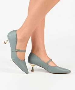 Journee Collection | White Manza Kitten Heel Pump - Women -High heel Store zu111132247 alt 4 tm1669847892