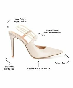 Journee Collection | Bone Gracelle Stiletto Sandal - Women -High heel Store zu111132259 alt 3 tm1673623501