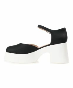 Journee Collection | Black Square-Toe Platform Lizza Pump - Women -High heel Store zu111132265 alt 4 tm1673469256