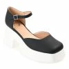 Journee Collection | Black Square-Toe Platform Lizza Pump - Women -High heel Store zu111132265 main tm1673469256