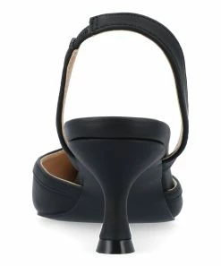 Journee Collection | Black & Silver Nellia Kitten Heel Pump - Women -High heel Store zu111132478 alt 2 tm1669847892