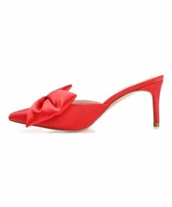 Journee Collection | Red Tiarra Bow-Accent Pump - Women -High heel Store zu111132501 alt 2 tm1669847892