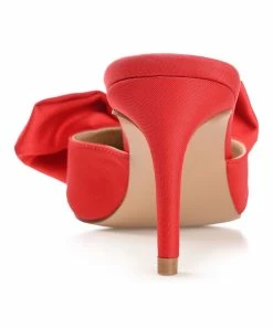 Journee Collection | Red Tiarra Bow-Accent Pump - Women -High heel Store zu111132501 alt 3 tm1669847892