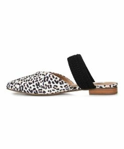 Journee Collection | Black & White Leopard Roxeene Mule - Women -High heel Store zu111140647 alt 4 tm1669922456