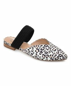 Journee Collection | Black & White Leopard Roxeene Mule - Women