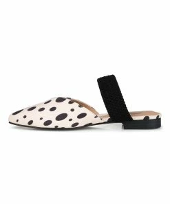 Journee Collection | Black & White Dot Roxeene Mule - Women -High heel Store zu111140686 alt 2 tm1669922456