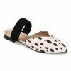Journee Collection | Black & White Dot Roxeene Mule - Women 2 Journee Collection | Black & White Dot Roxeene Mule - Women -High heel Store zu111140686 main tm1669922456