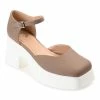 Journee Collection | Taupe Square-Toe Platform Lizza Pump - Women -High heel Store zu111140739 main tm1673469256