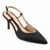 Journee Collection | Black Knightly Slingback Pump - Women