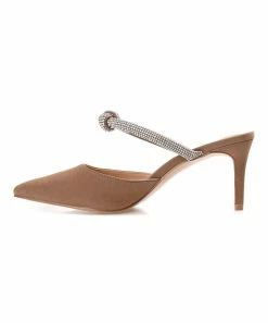 Journee Collection | Brown Rhinestone-Strap Pointed-Toe Lunna Pump - Women -High heel Store zu111140758 alt 2 tm1673469256