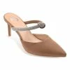 Journee Collection | Brown Rhinestone-Strap Pointed-Toe Lunna Pump - Women -High heel Store zu111140758 main tm1673469256
