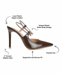 Journee Collection | Brown Pointed-Toe Gracelle Pump - Women -High heel Store zu111140759 alt 2 tm1673469256