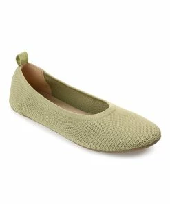 Journee Collection | Olive Jersie Knit Flat - Women