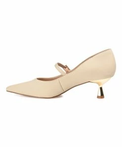 Journee Collection | Beige Manza Kitten Heel Pump - Women -High heel Store zu111140792 alt 2 tm1669847892