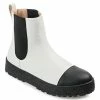 Journee Collection | White Jenie Chelsea Boot - Women -High heel Store zu111140799 main tm1669847892