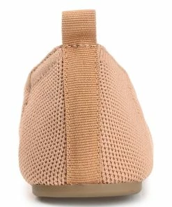 Journee Collection | Tan Jersie Knit Flat - Women -High heel Store zu111140808 alt 4 tm1669848033