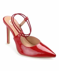 Journee Collection | Red Pointed-Toe Gracelle Pump - Women