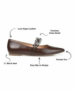 Journee Collection | Brown Metinaa Ballet Flat - Women -High heel Store zu111140836 alt 4 tm1669922456