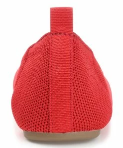 Journee Collection | Red Jersie Knit Flat - Women -High heel Store zu111140842 alt 4 tm1669848033