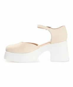 Journee Collection | Bone Square-Toe Platform Lizza Pump - Women -High heel Store zu111140895 alt 1 tm1673469256