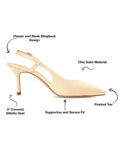 Journee Collection | White Knightly Slingback Pump - Women -High heel Store zu111140899 alt 2 tm1669848033