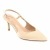 Journee Collection | White Knightly Slingback Pump - Women -High heel Store zu111140899 main tm1669848033