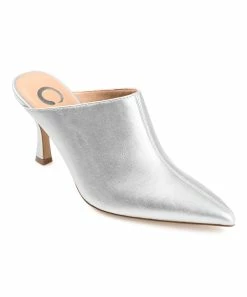 Journee Collection | Silvertone Shiyza Mule Pump - Women