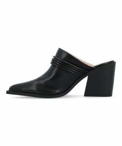 Journee Collection | Black Pointed-Toe Jinny Mule - Women -High heel Store zu111141698 alt 2 tm1673469973
