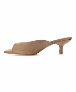 Journee Collection | Taupe Larna Kitten Heel Open-Toe Pump - Women -High heel Store zu111141700 alt 3 tm1669848033