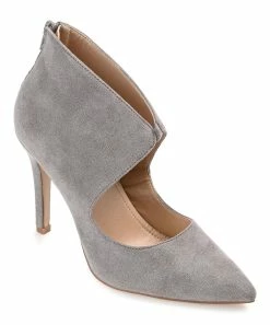 Journee Collection | Gray Junniper Keyhole Pump - Women