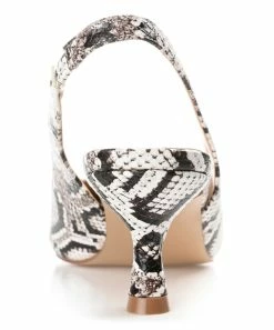 Journee Collection | Ivory Snake-Embossed Mikoa Slingback - Women -High heel Store zu111141707 alt 3 tm1673469973
