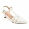 Journee Collection | White Jazlynn Kitten Heel T-Strap Pump - Women